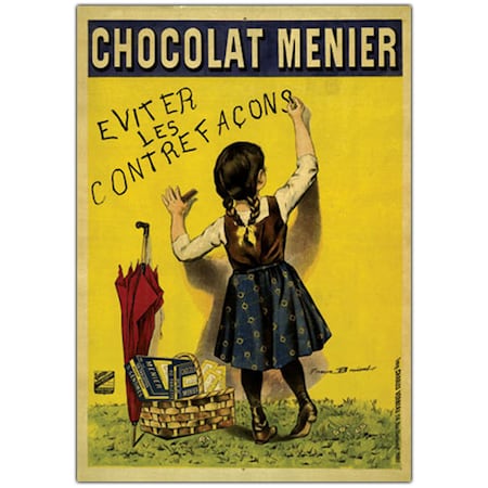Trademark Fine Art Firmin Bouisset 'Chocolate Menier' Canvas Art, 24x32 V6038-C2432GG